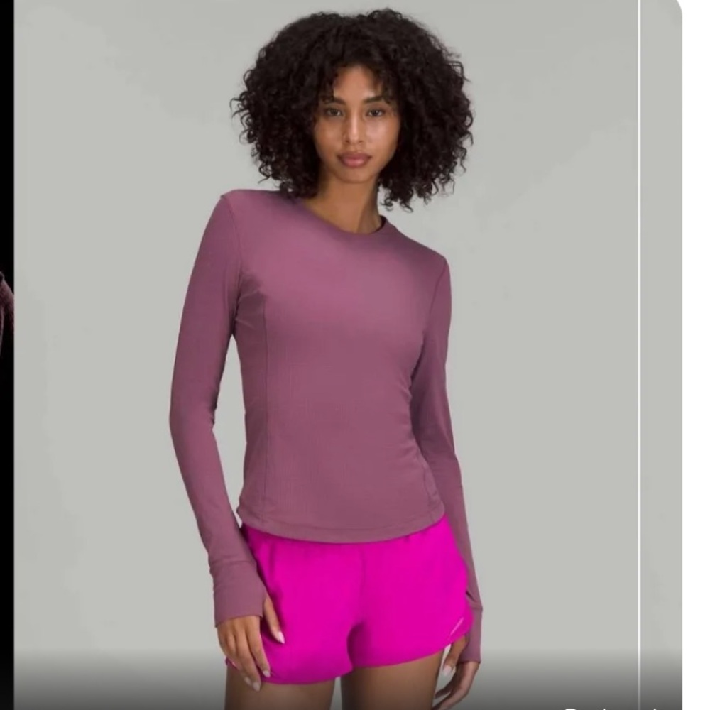 NWT ventilated mesh back run long sleeve: lululemon sz 10